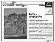 Failles conjuguées carrière de la Meilleraie Tillay Vendée Basaltes