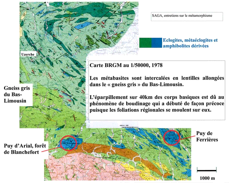 BRGM Uzerche 1/50000e